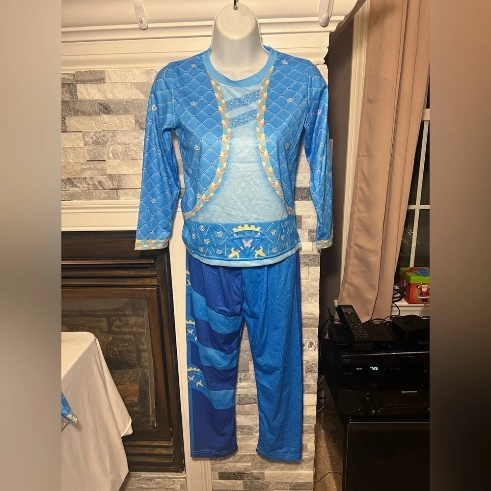 ZIW Girls Blue Costume – Kids Movie Cosplay Outfit, Size 140 (Approx. US Kids 10